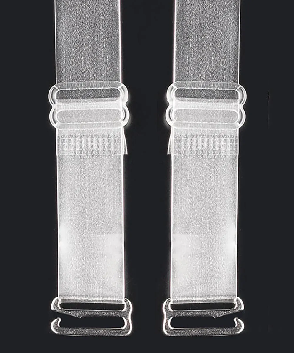 16mm Clear Bra Strap [Milky] (For Size F, G, H)