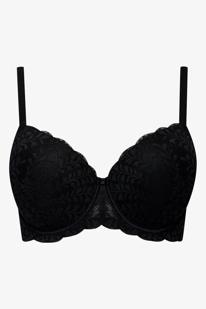 2 Pack Balconette Bras Black & Natural