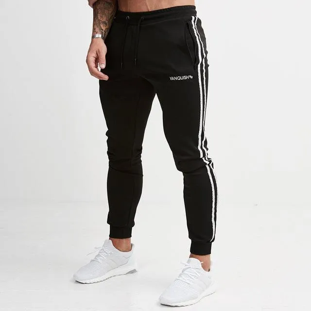 2019 New Men Brand Joggers Sweatpants Gyms Workout Fitness Cotton Trousers Male Casual Fashion Skinny Track Pants