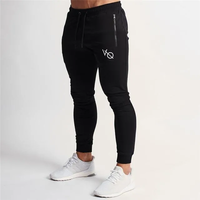 2019 New Men Brand Joggers Sweatpants Gyms Workout Fitness Cotton Trousers Male Casual Fashion Skinny Track Pants