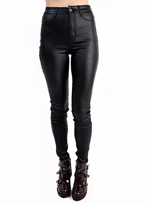 24HRS by Lip Service Foil Stretch Twill High Waist Jeans
