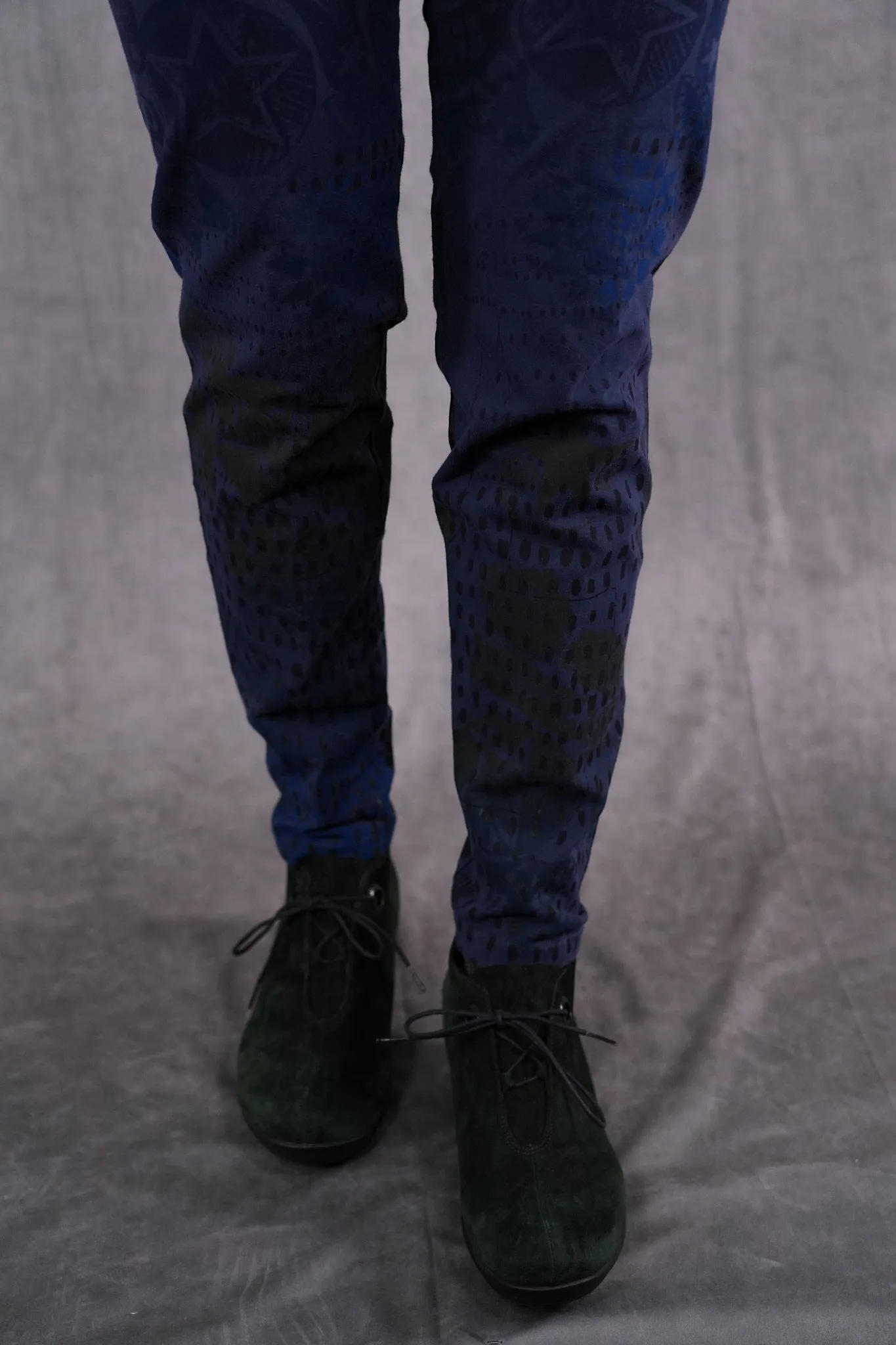 3136 Handprinted Heavyweight Legging Atlantean-P