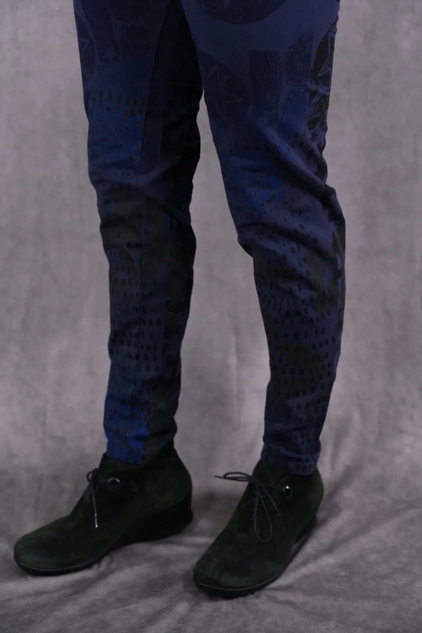 3136 Handprinted Heavyweight Legging Atlantean-P