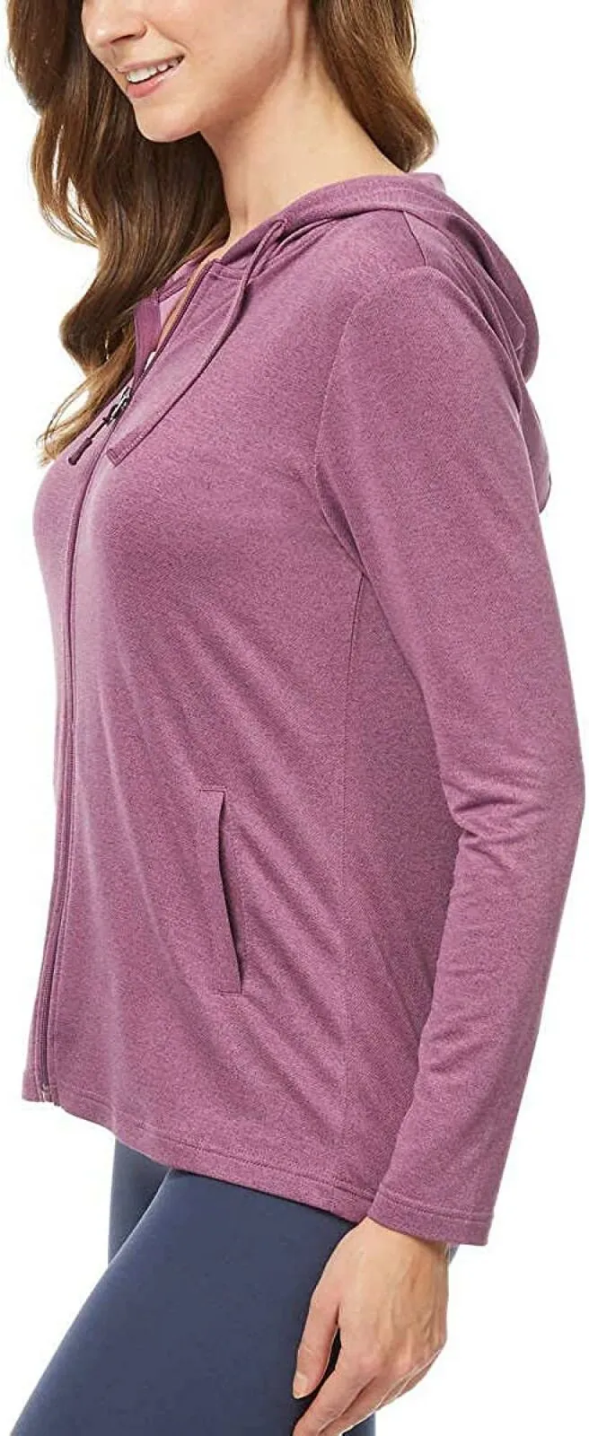 32 Degrees Cool Women's 2 Pack Ultra Soft Full Zip Hoodies