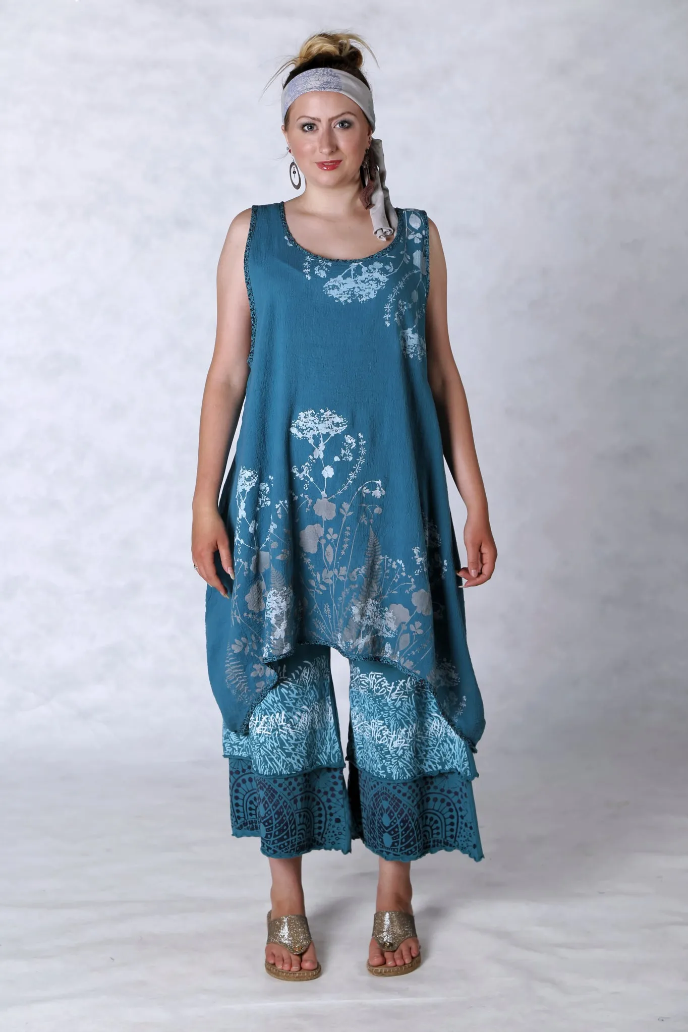 3239-Wide Petaloon-Teal-P