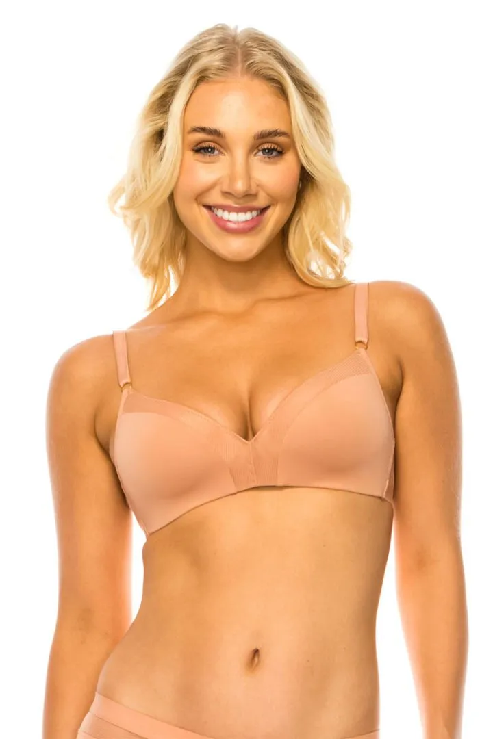 32555 12 Piece Adjustable Straps, Comfortable Fit Mesh Band No Wire Bra B/C Cup