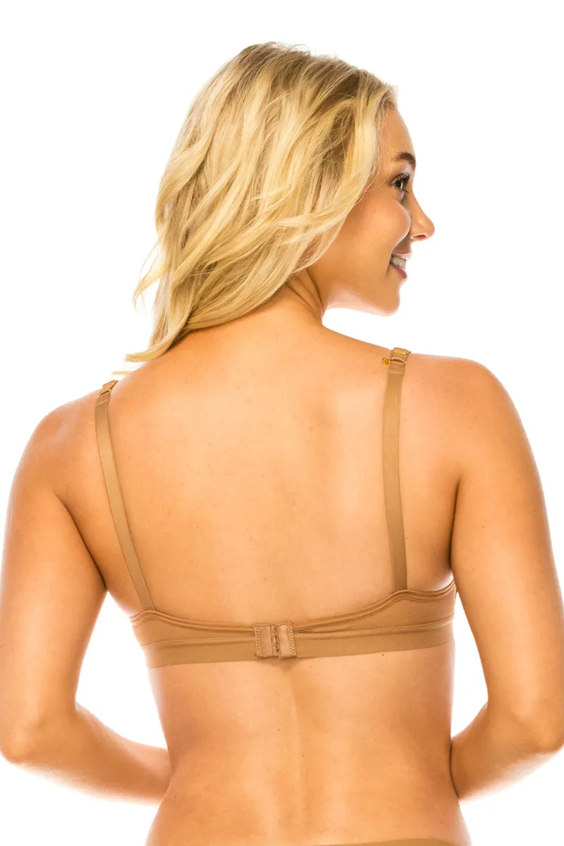32555 12 Piece Adjustable Straps, Comfortable Fit Mesh Band No Wire Bra B/C Cup