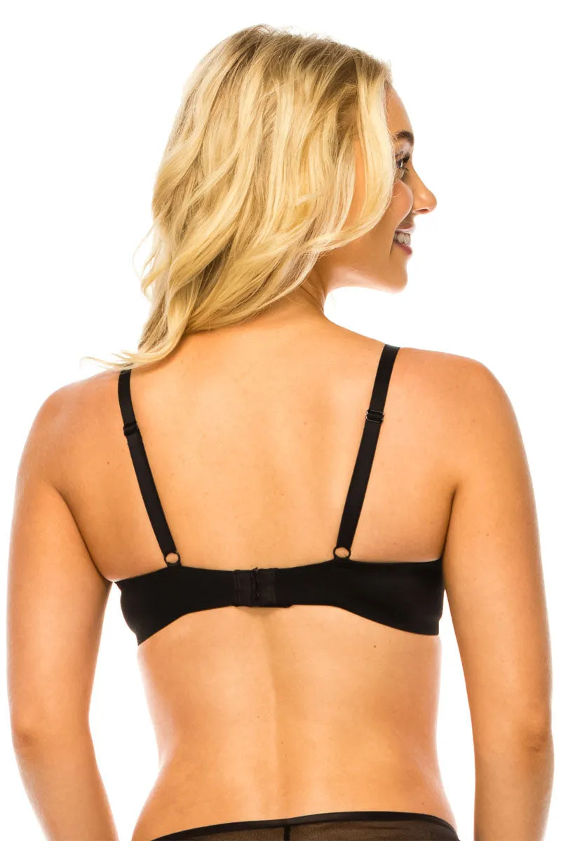 32559 12 Piece Underwire Support Floral Lace Bra B–C Cup