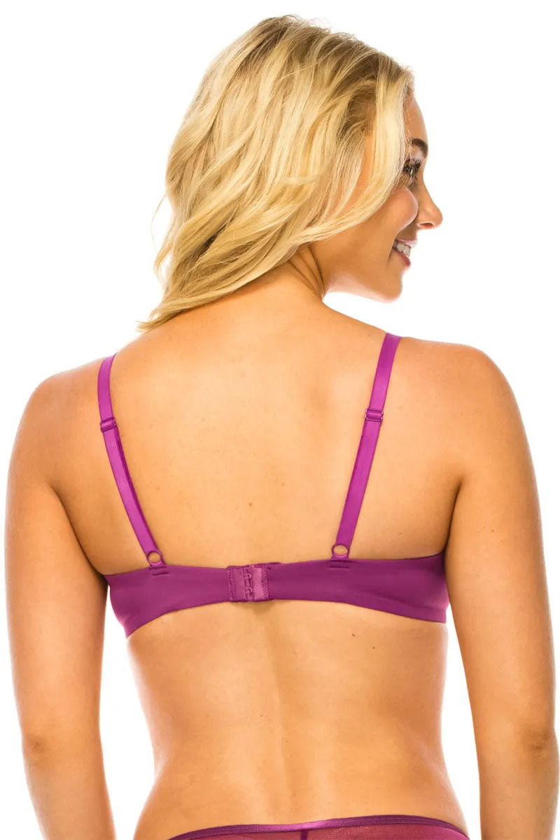 32559 12 Piece Underwire Support Floral Lace Bra B–C Cup