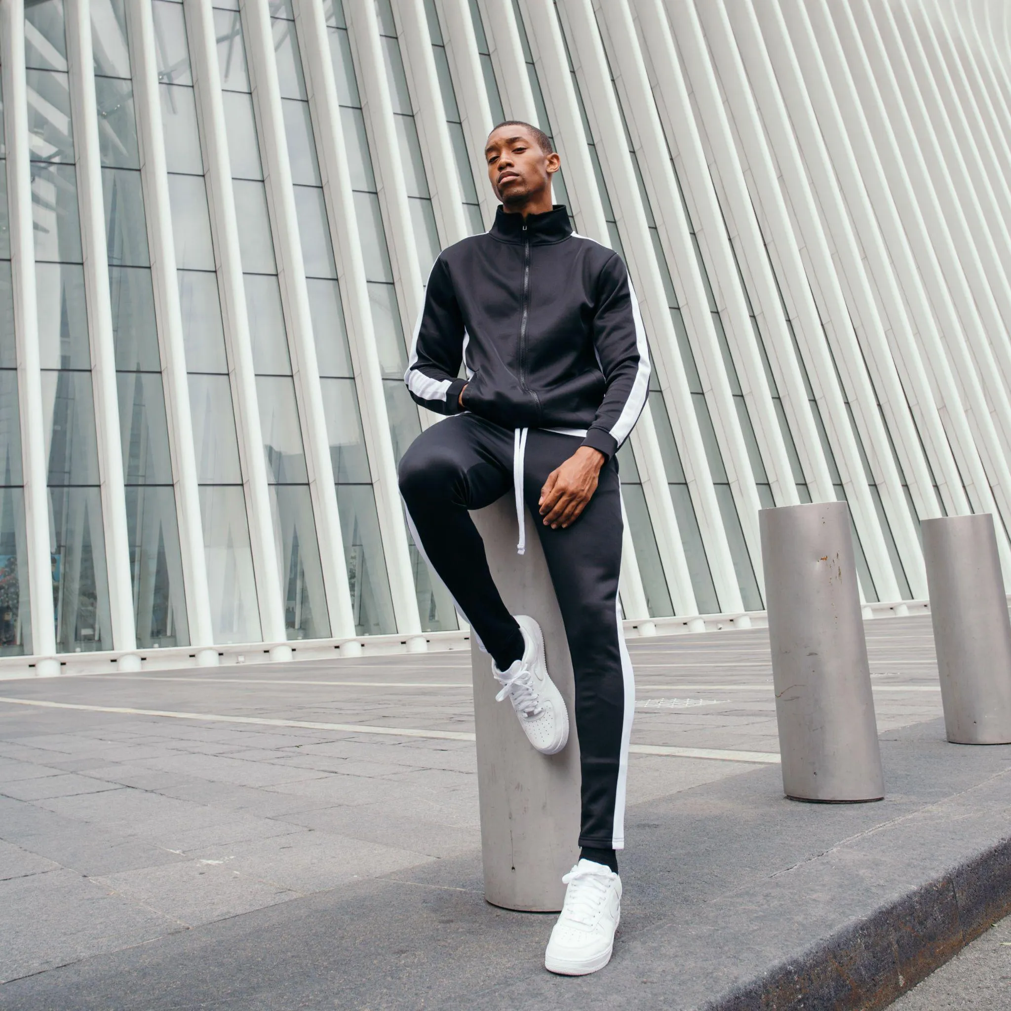 401 Track Pants - Black & White