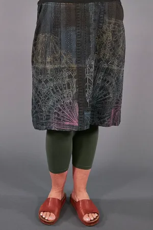 4169 Layer Skirt-Black-Stained Glass