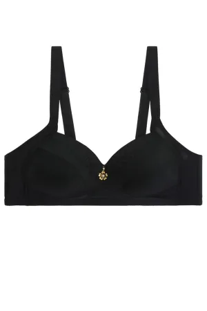 50296 6 Piece Wide Straps, Gold Ornament Detail U-Back Bra with No Underwire B,C,D Cup C02