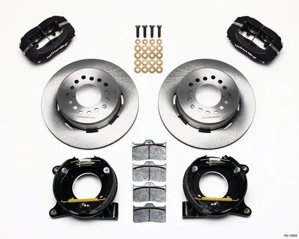 63-70 CHEVY C10 FULL DISC BRAKE KIT & RIDETECH SPINDLES,13"/12" ROTORS,BLACK CAL