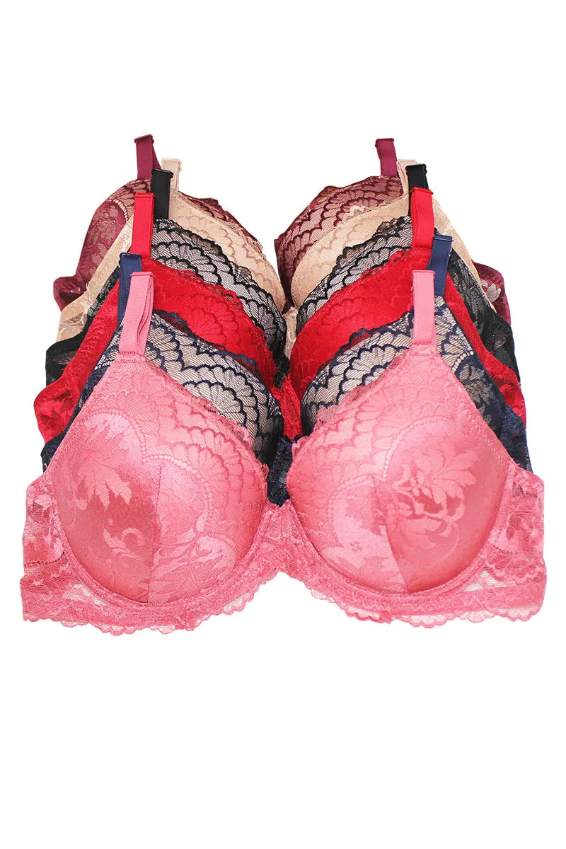 78304 Elegant & Supportive Lace Bra D~DD Cup C01