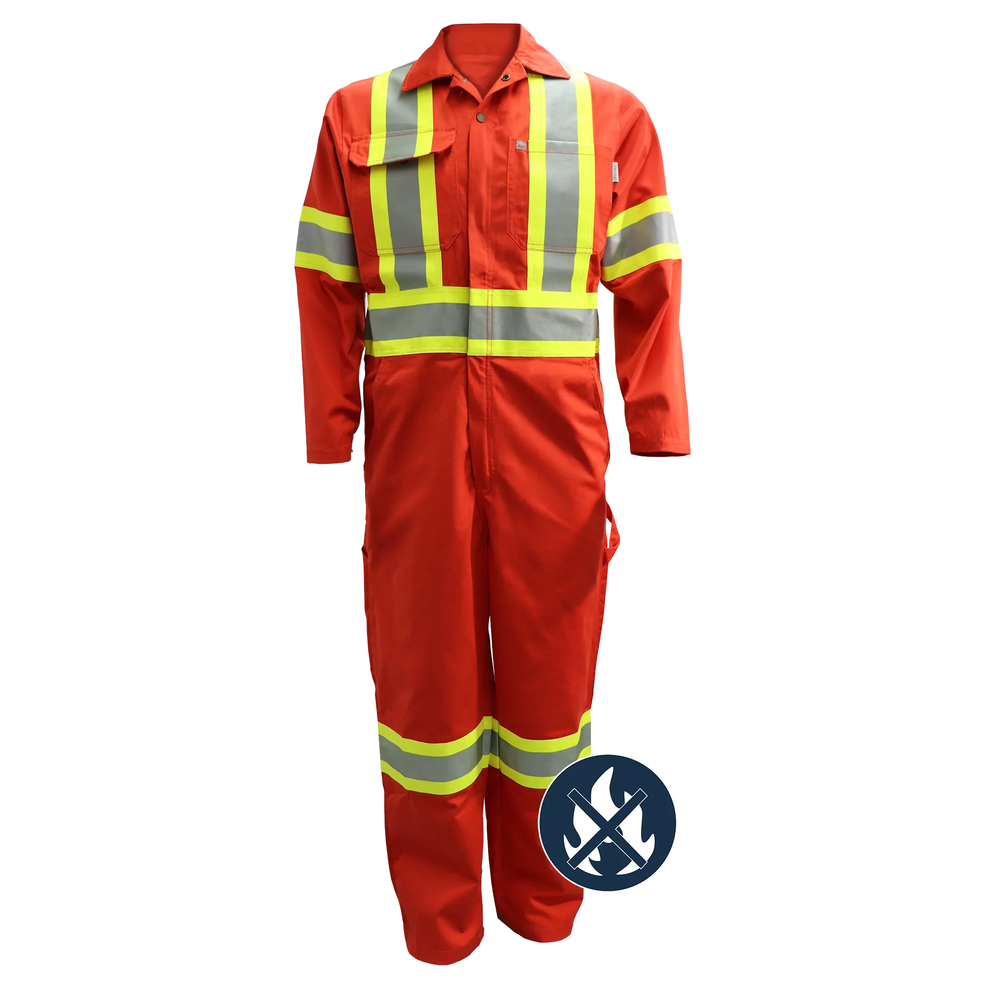 790X4FR - Couvre-tout haute visibilité de soudeur  -100% coton avec traitement FR || 790X4FR - High visibility  welder's coverall -100% cotton with treatment FR
