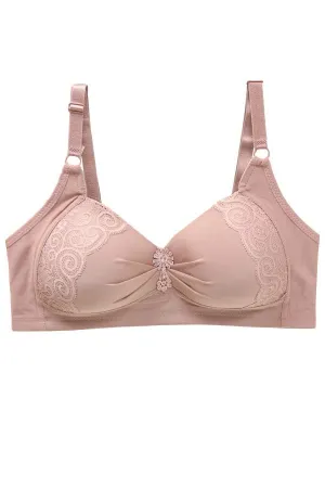89175 6-Pack Comfortable & Supportive, 3-Hook Back Closure Wireless Bra B C D Cup