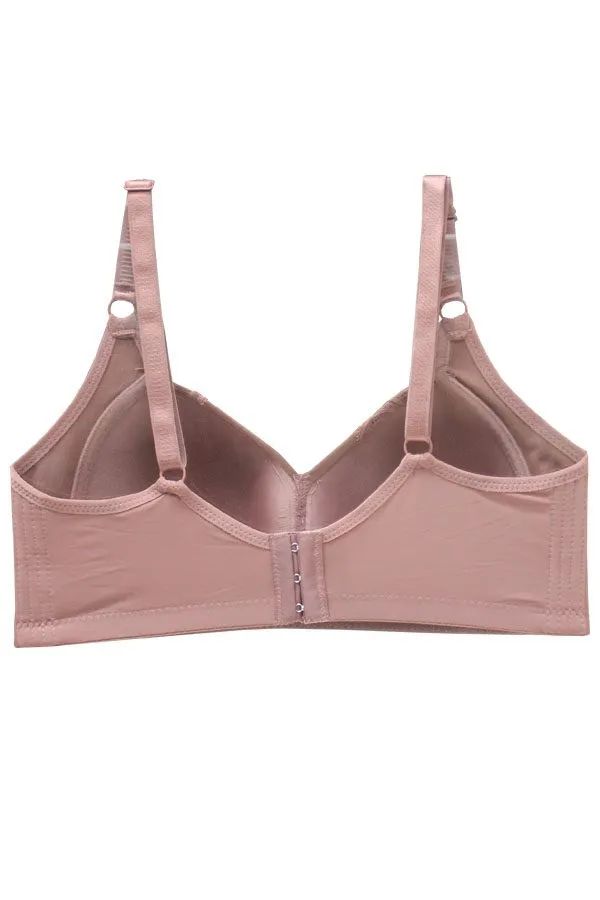 89175 6-Pack Comfortable & Supportive, 3-Hook Back Closure Wireless Bra B C D Cup