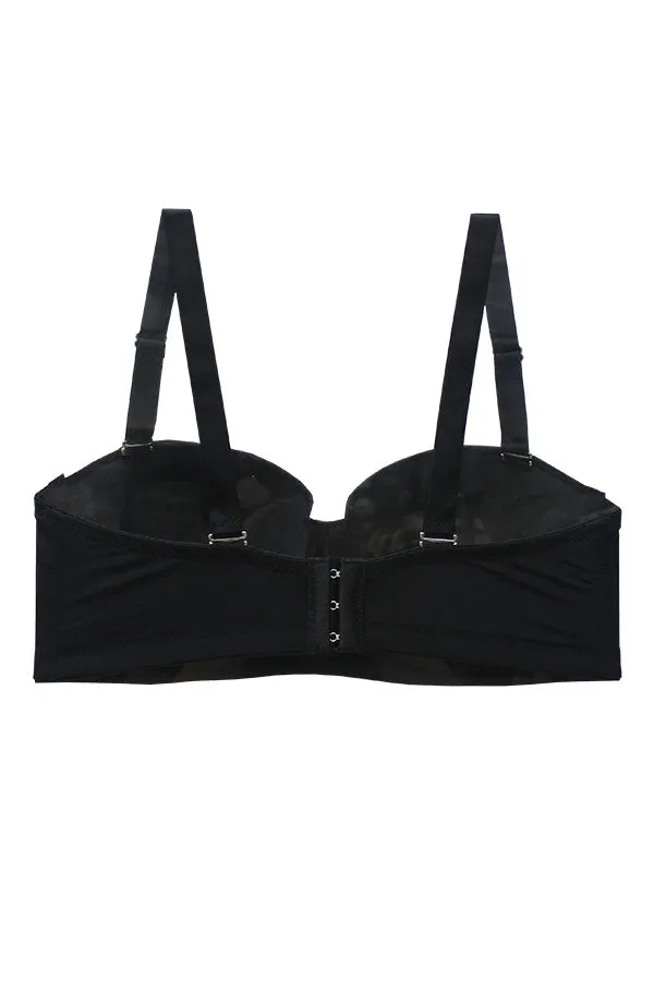 90039 3 Piece Underwire & Adjustable Straps Demi Light Pad Bra – D/DD/DDD Cup