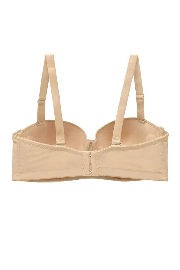 90039 3 Piece Underwire & Adjustable Straps Demi Light Pad Bra – D/DD/DDD Cup