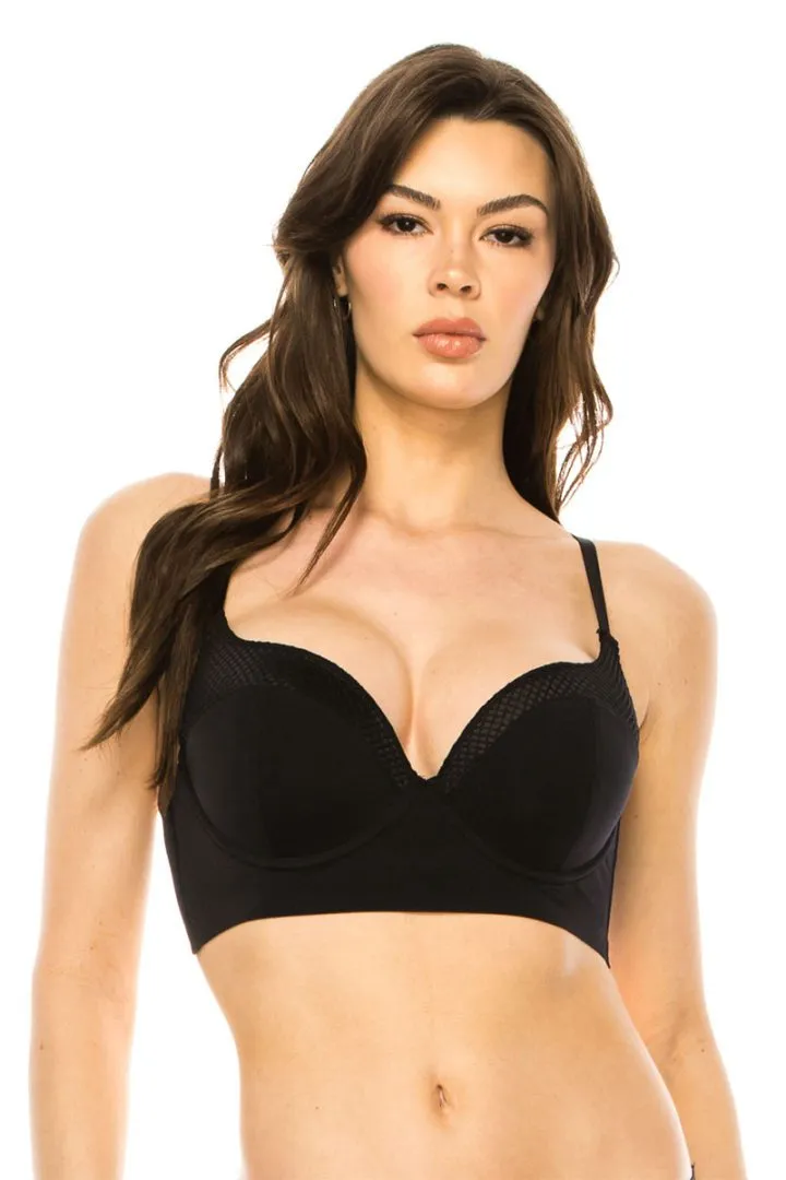 90046 12 Piece Underwire Support, 4-Hook Closure Bra B/C Cup