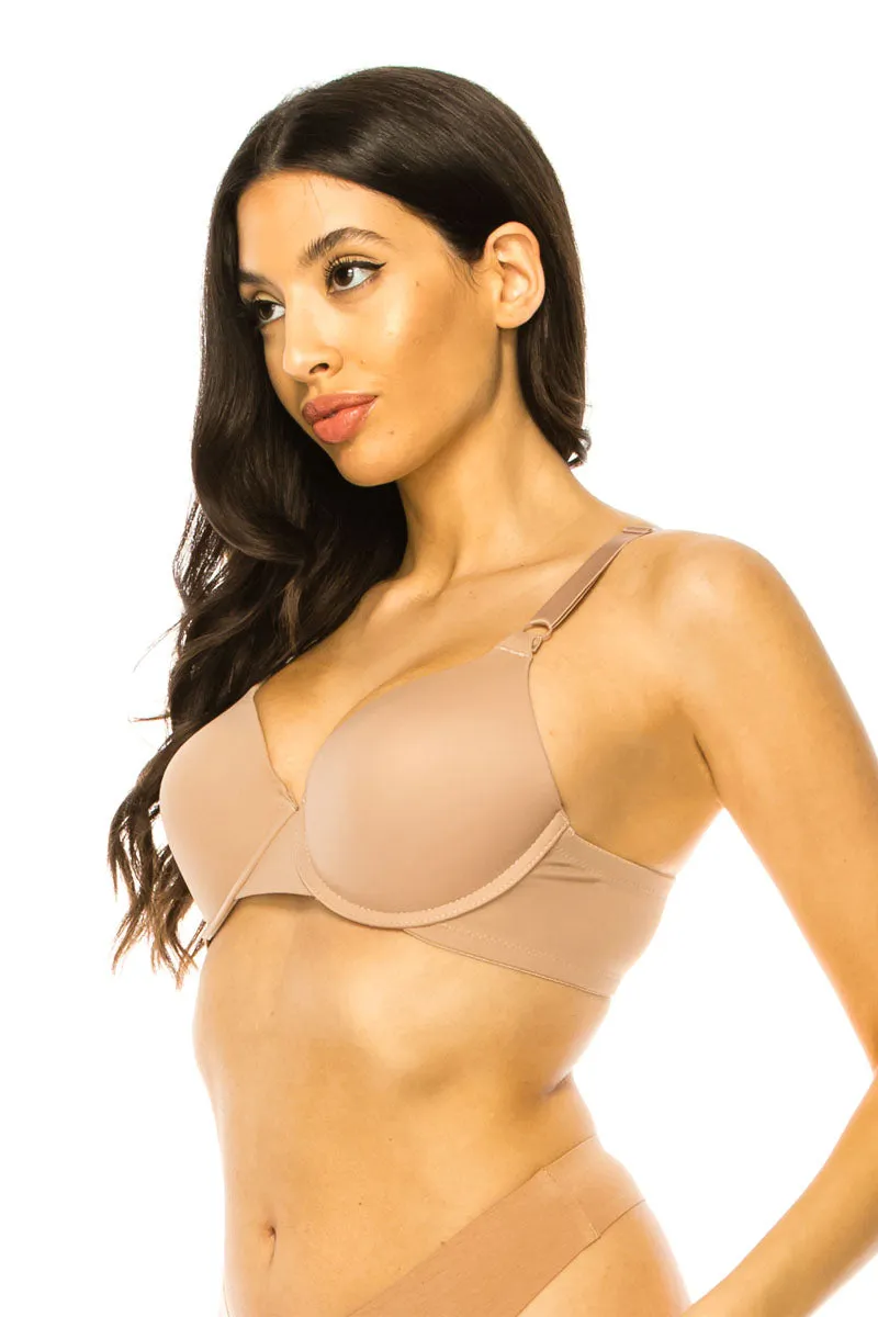 90047 6 Piece Coverage Bra with Underwire B,C,D,DD Cup C01