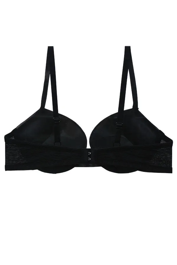 90064 12 Pieces Underwire Support, Adjustable Straps Push-Up B C Cup Bra