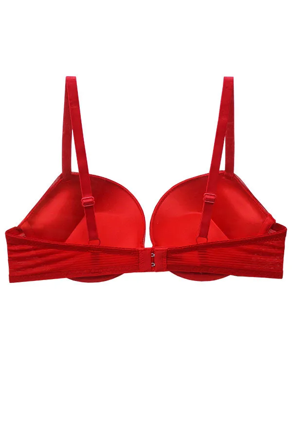 90064 12 Pieces Underwire Support, Adjustable Straps Push-Up B C Cup Bra