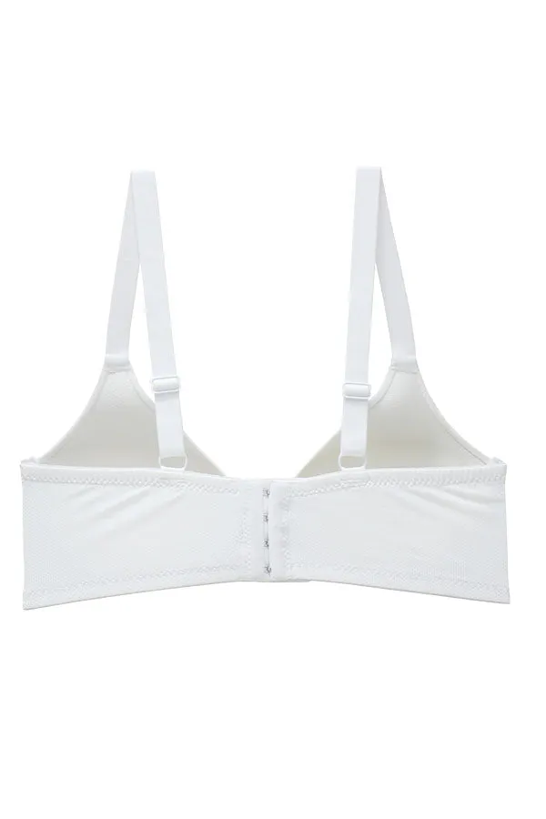 90071 12 Pieces Adjustable Straps & Four Hook Back Closure Wire Free B C Cup Bra