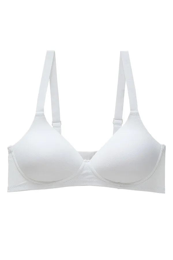 90071 12 Pieces Adjustable Straps & Four Hook Back Closure Wire Free B C Cup Bra