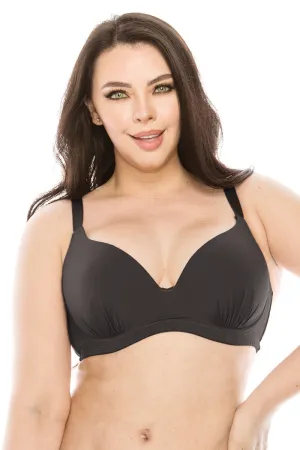 9024 3 Pieces D, DD, DDD and F Cup Black, Nude, White Full Coverage Bra