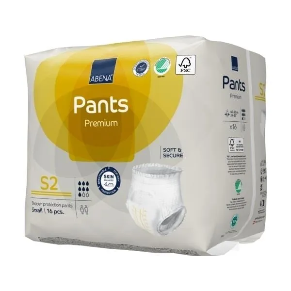 Abena Pants S2 Yel 1900ML 60-90cm