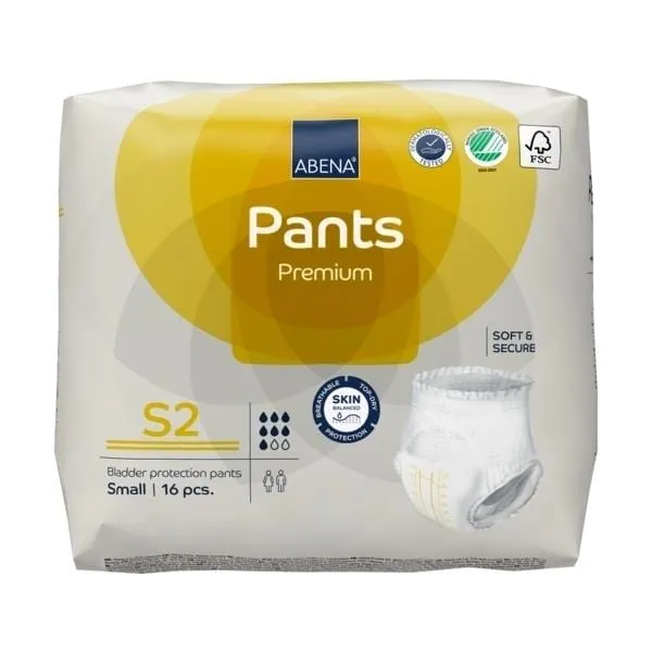 Abena Pants S2 Yel 1900ML 60-90cm
