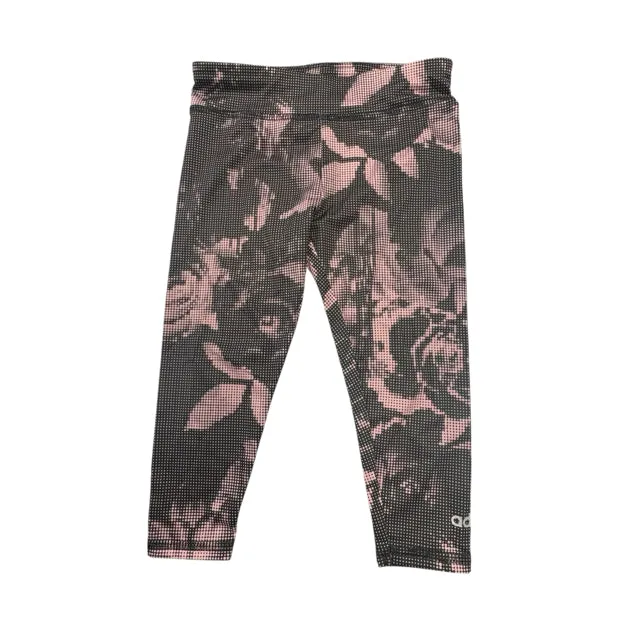 Adidas Girl's Black Print PANTS Size 18 Months