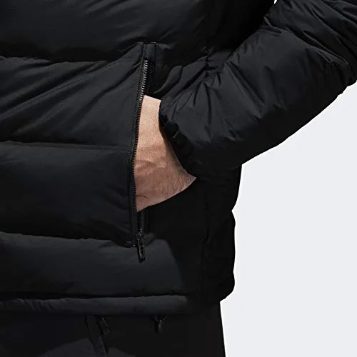 Adidas Helionic Hooded Down Jacket (Black, M)
