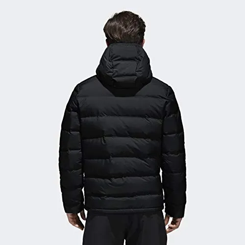 Adidas Helionic Hooded Down Jacket (Black, M)