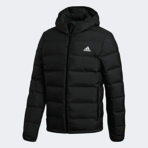 Adidas Helionic Hooded Down Jacket (Black, M)