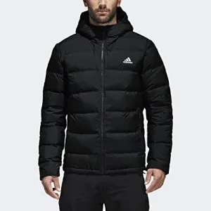 Adidas Helionic Hooded Down Jacket (Black, M)