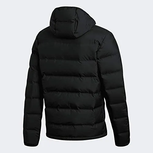 Adidas Helionic Hooded Down Jacket (Black, M)