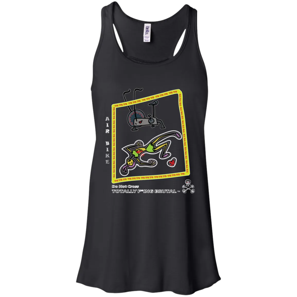 Air bike - Canvas Flowy Racerback Tank