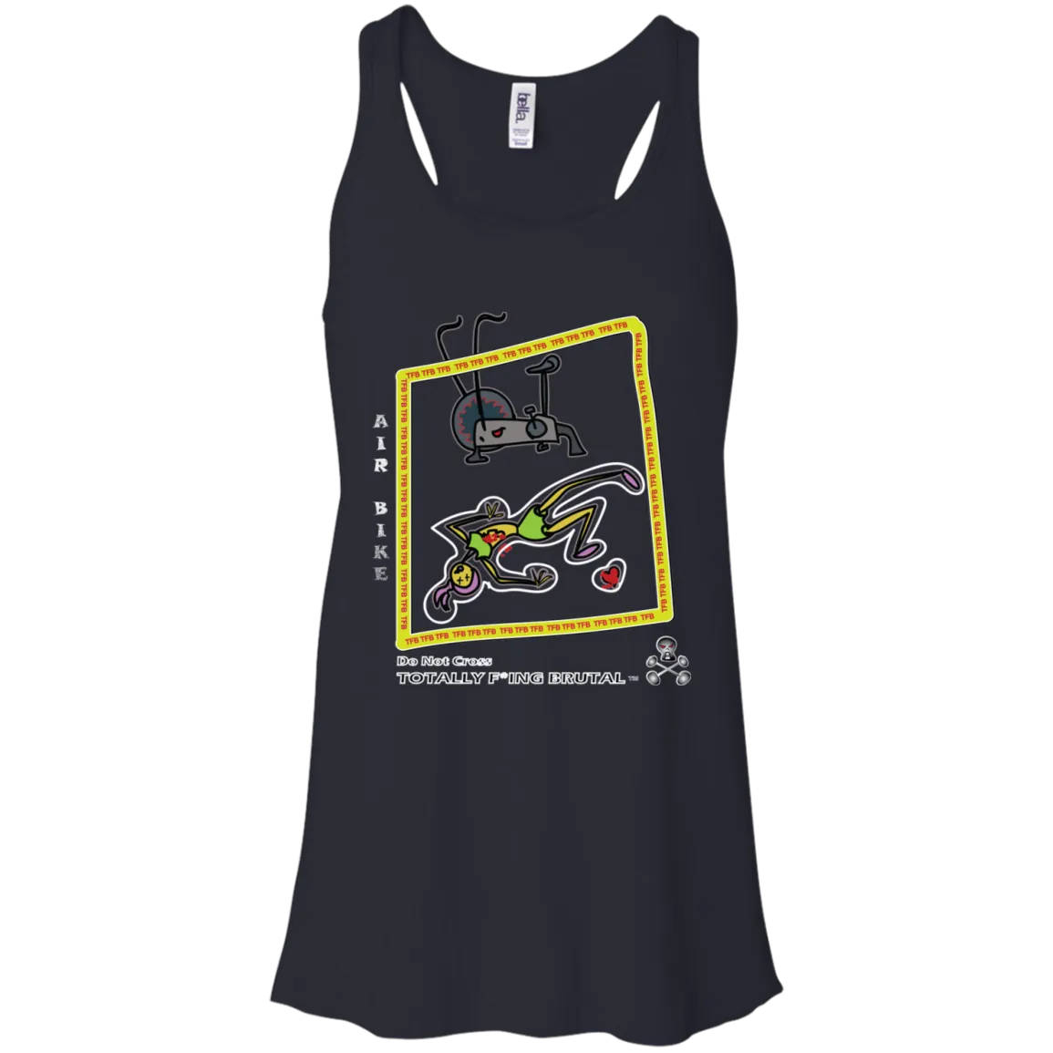 Air bike - Canvas Flowy Racerback Tank