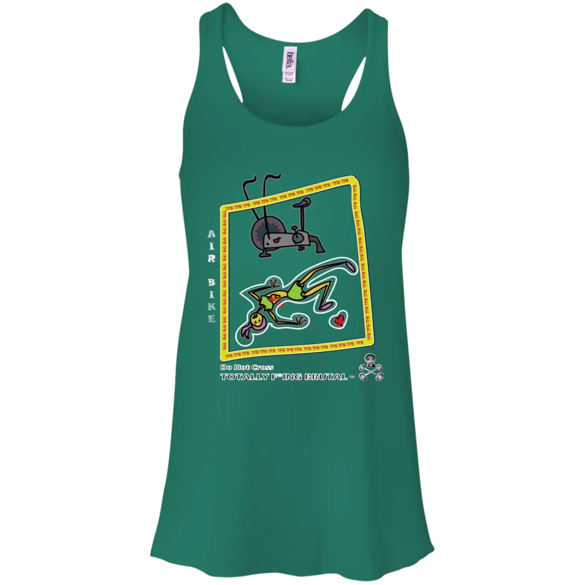 Air bike - Canvas Flowy Racerback Tank
