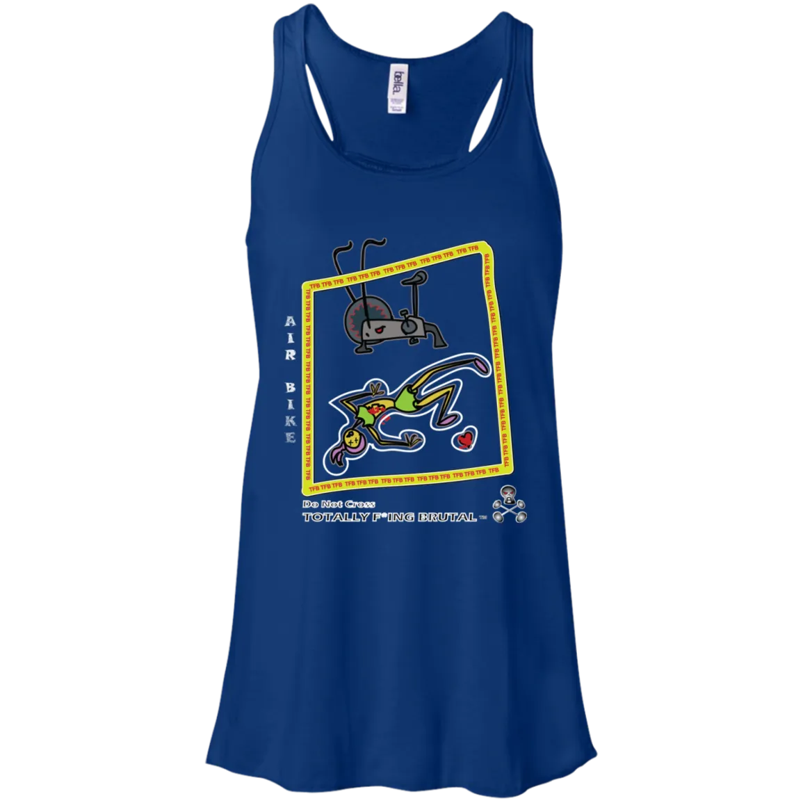 Air bike - Canvas Flowy Racerback Tank