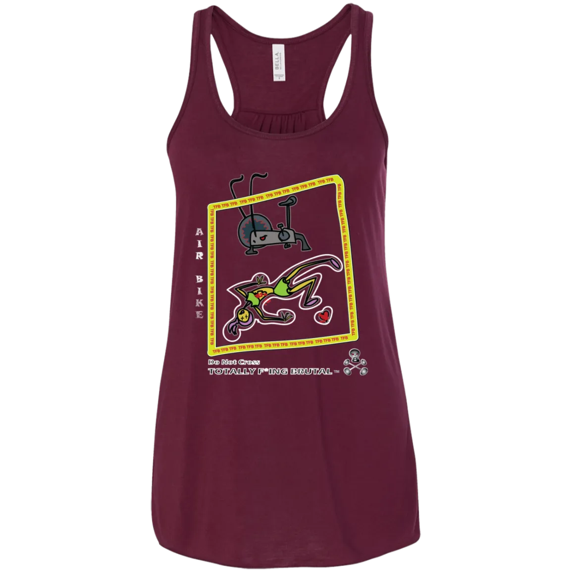 Air bike - Canvas Flowy Racerback Tank