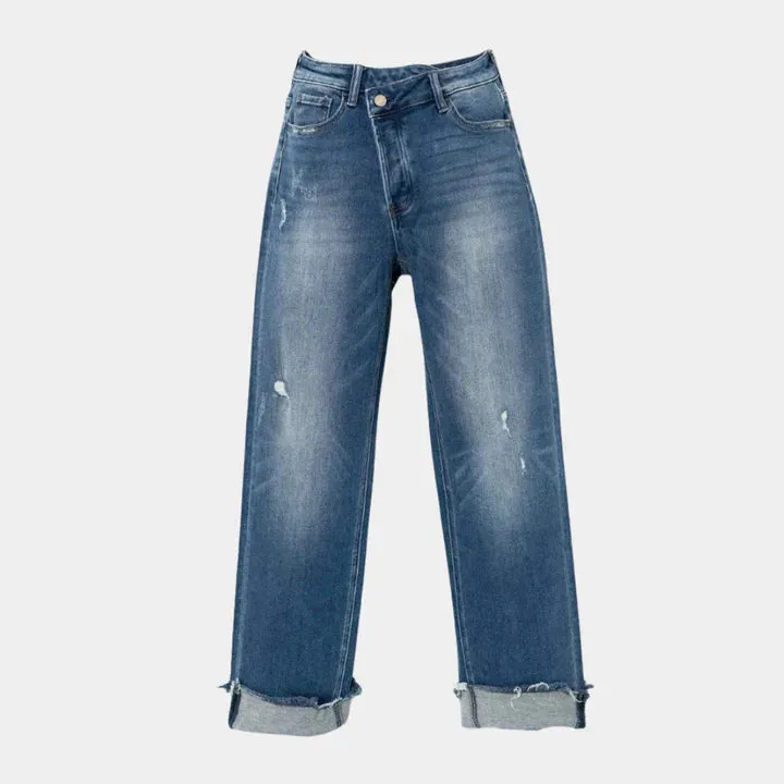 Alani - denim pants with high waist