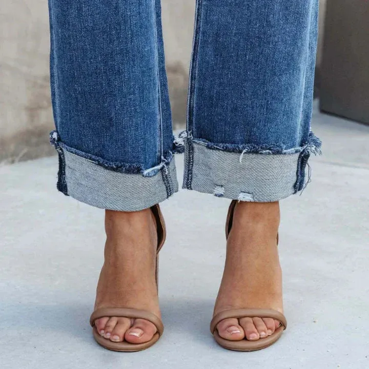 Alani - denim pants with high waist