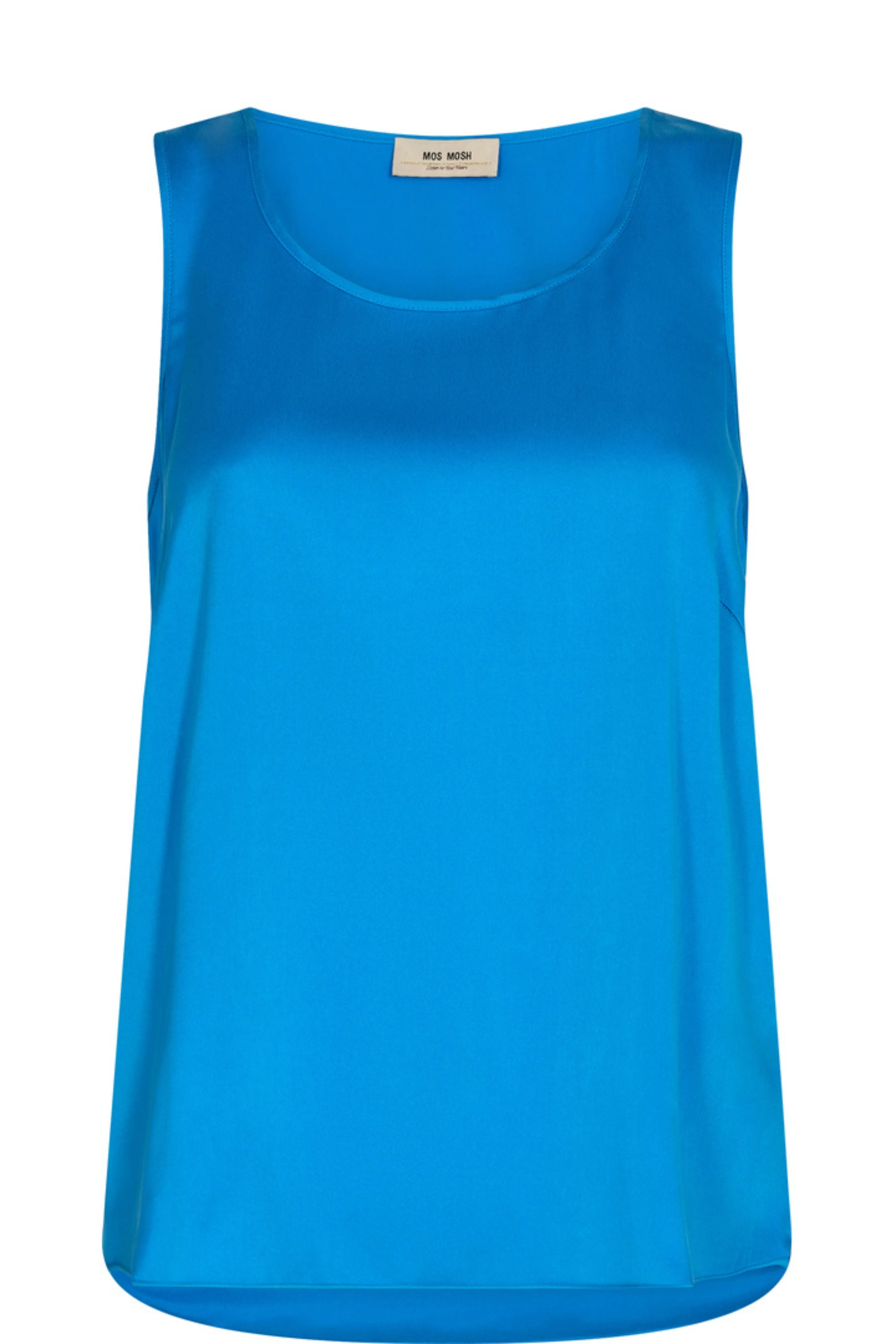 Astrid Silk Tank Top - Blue Aster