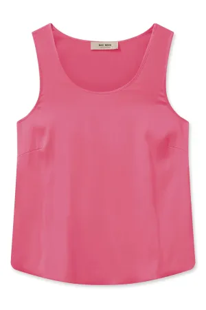 Astrid Silk Tank Top - Camellia Rose
