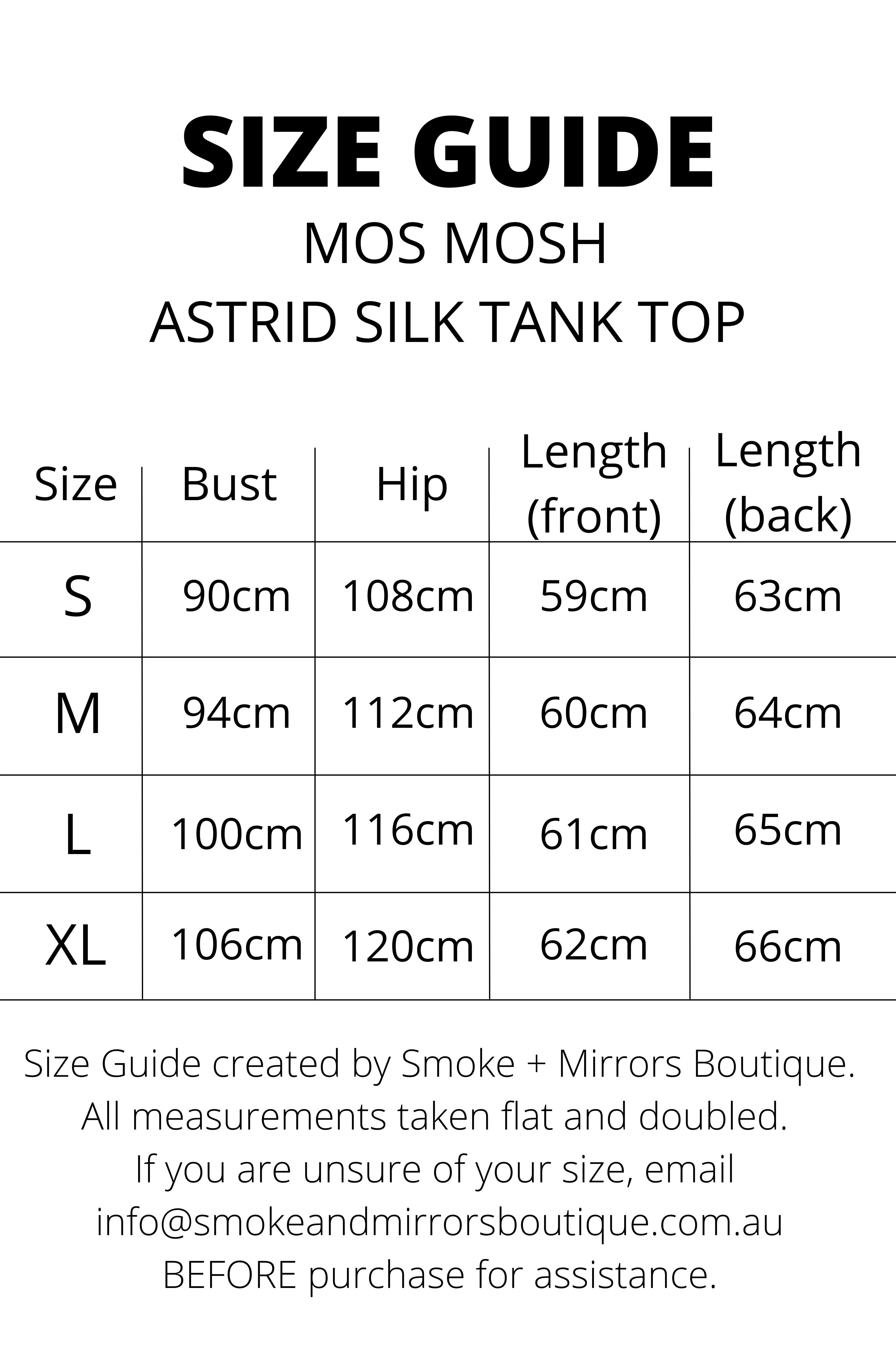 Astrid Silk Tank Top - Woodsmoke