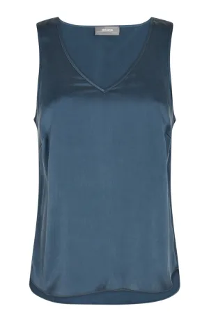 Astrid V-Neck Silk Tank Top - Big Dipper SIZE S/8 ONLY