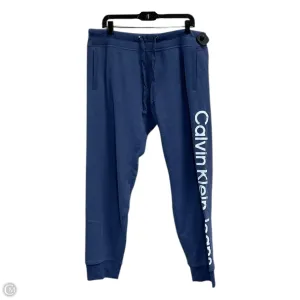Athletic Pants By Calvin Klein In Blue, Size: Xl